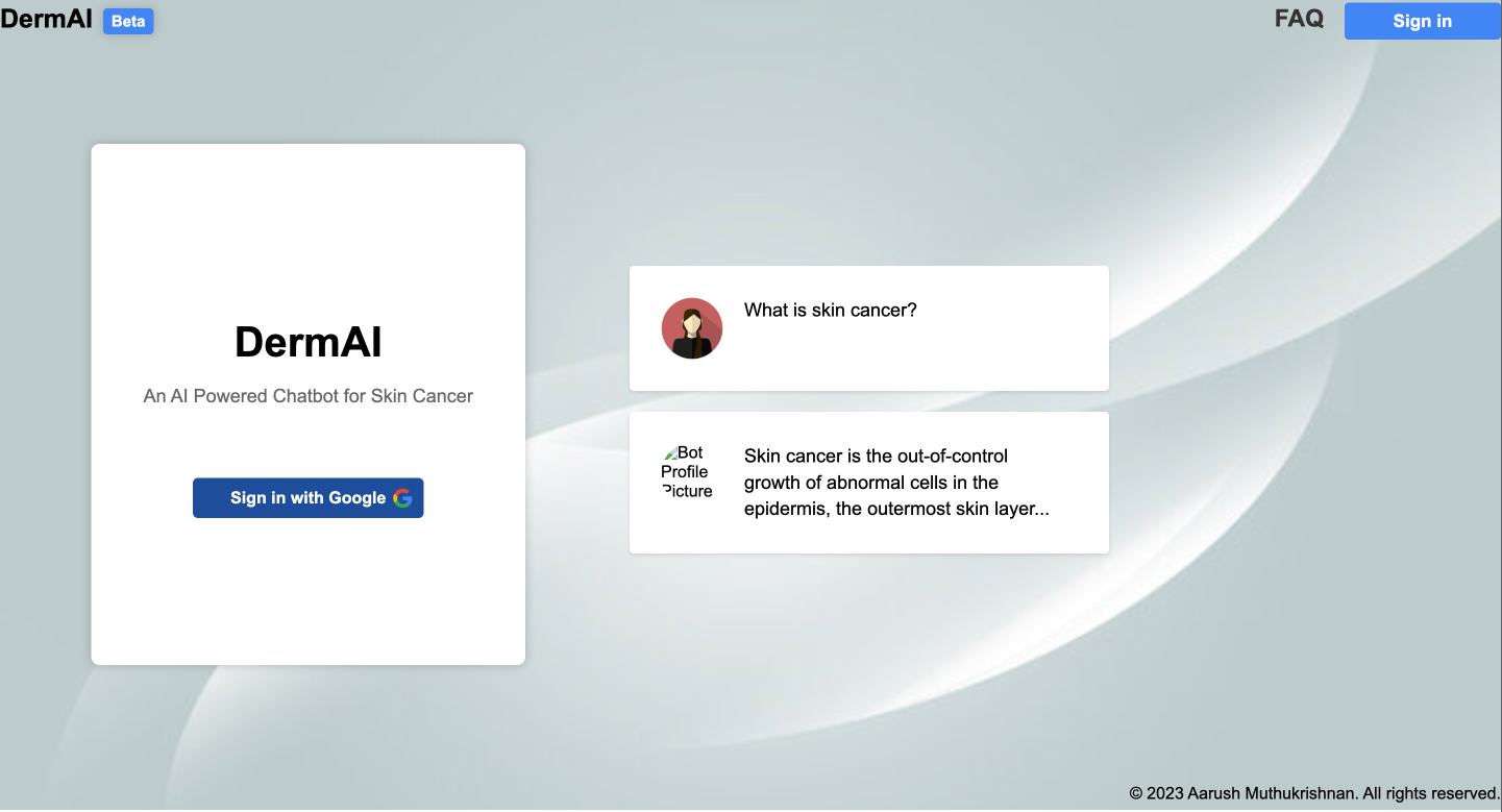 DermAI Project Screenshot
